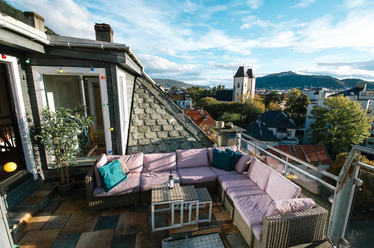 Spacious Penthouse With Grand Terrace Bergen Exteriér fotografie